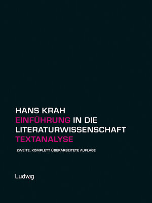 cover image of Einführung in die Literaturwissenschaft. Textanalyse
